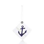 Navy Anchor Sail Cloth Gift Tag