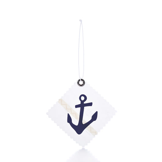 Navy Anchor Sail Cloth Gift Tag