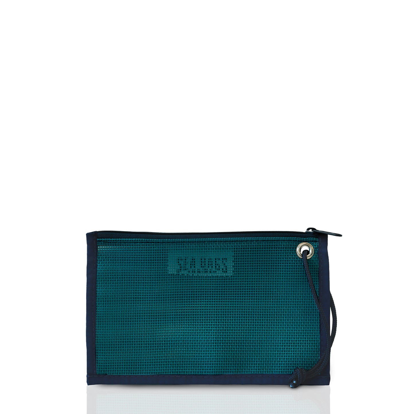 Ocean Teal Mesh Tote Organizer Pouch