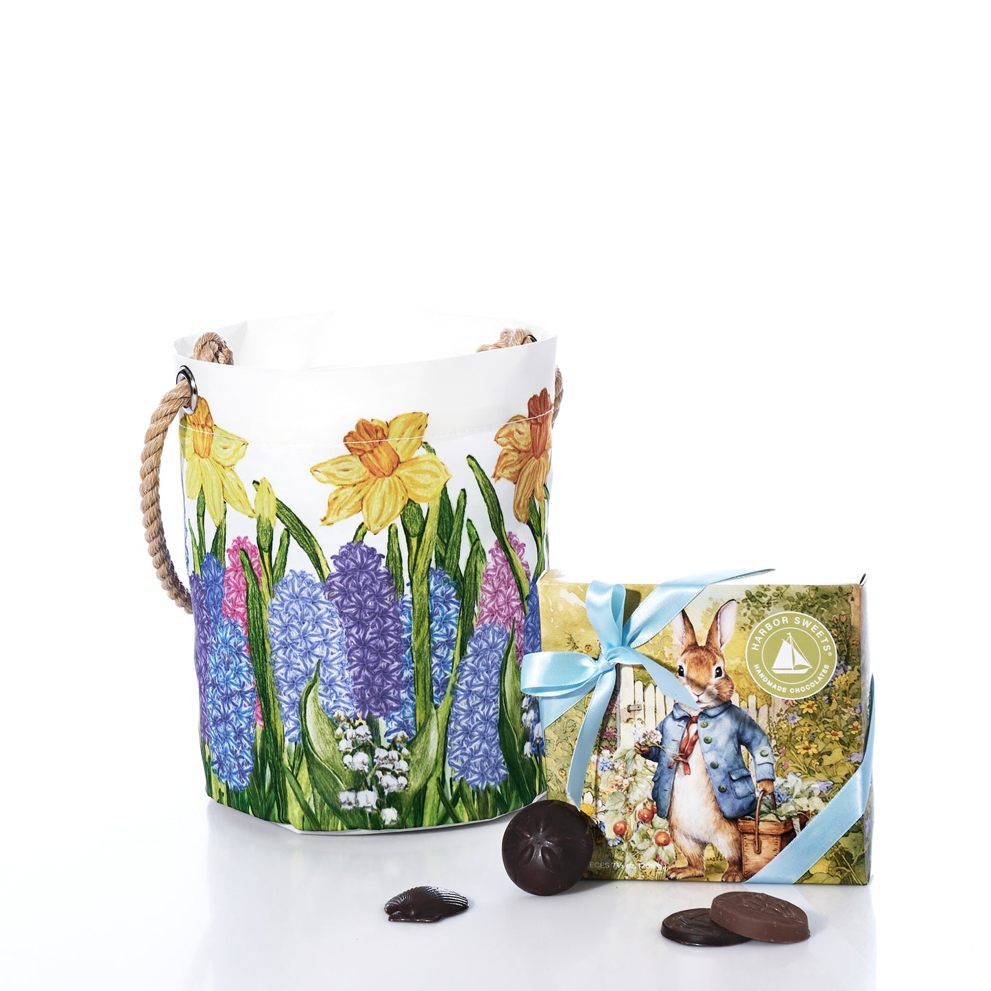 Multi Floral Bucket with Chocolates