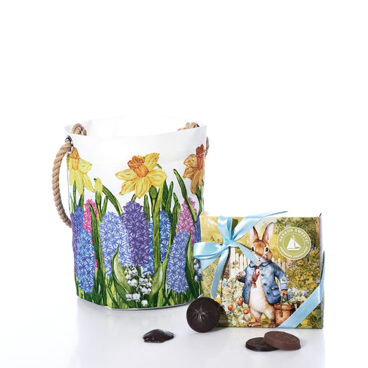 Multi Floral Bucket with Chocolates