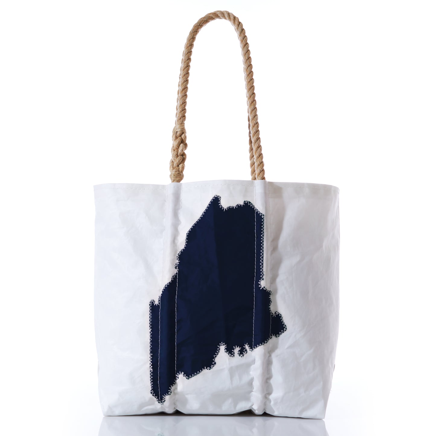state of maine tote bag made from eco friendly recycled materials
