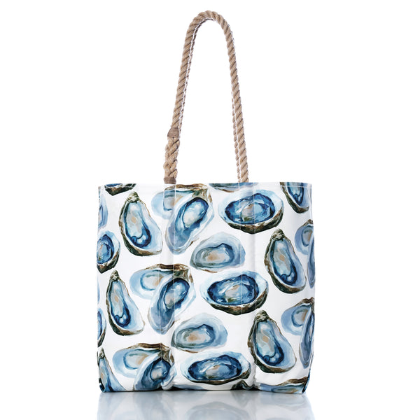 Watercolor Oysters Medium Tote | Made in the USA from Recycled