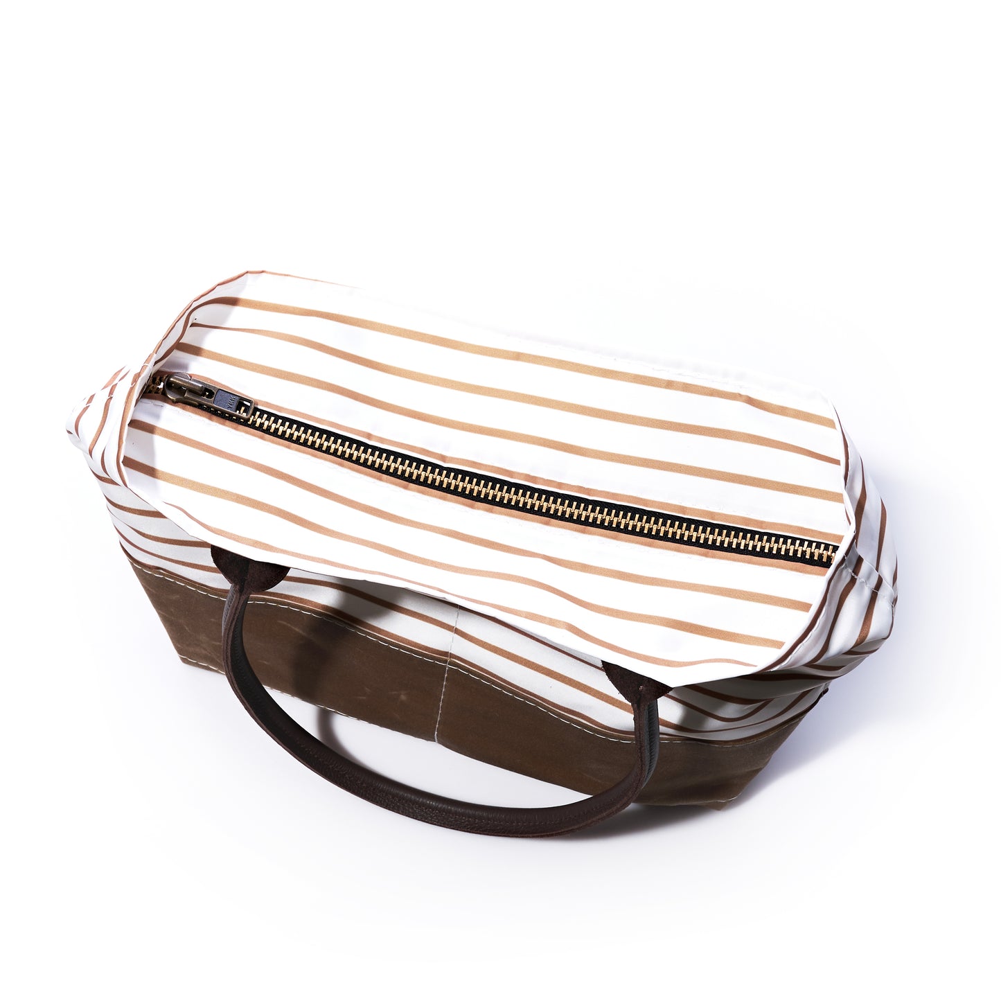 Tan Chebeague Stripe Handbag