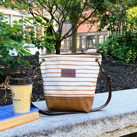 Tan Chebeague Stripe Crossbody