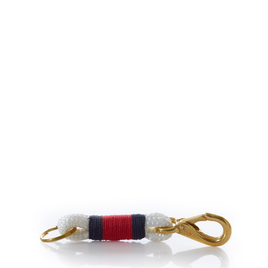 Fisherman's Rope Keychain-White/Red