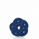 cobalt turk's head nautical sailor knot coater