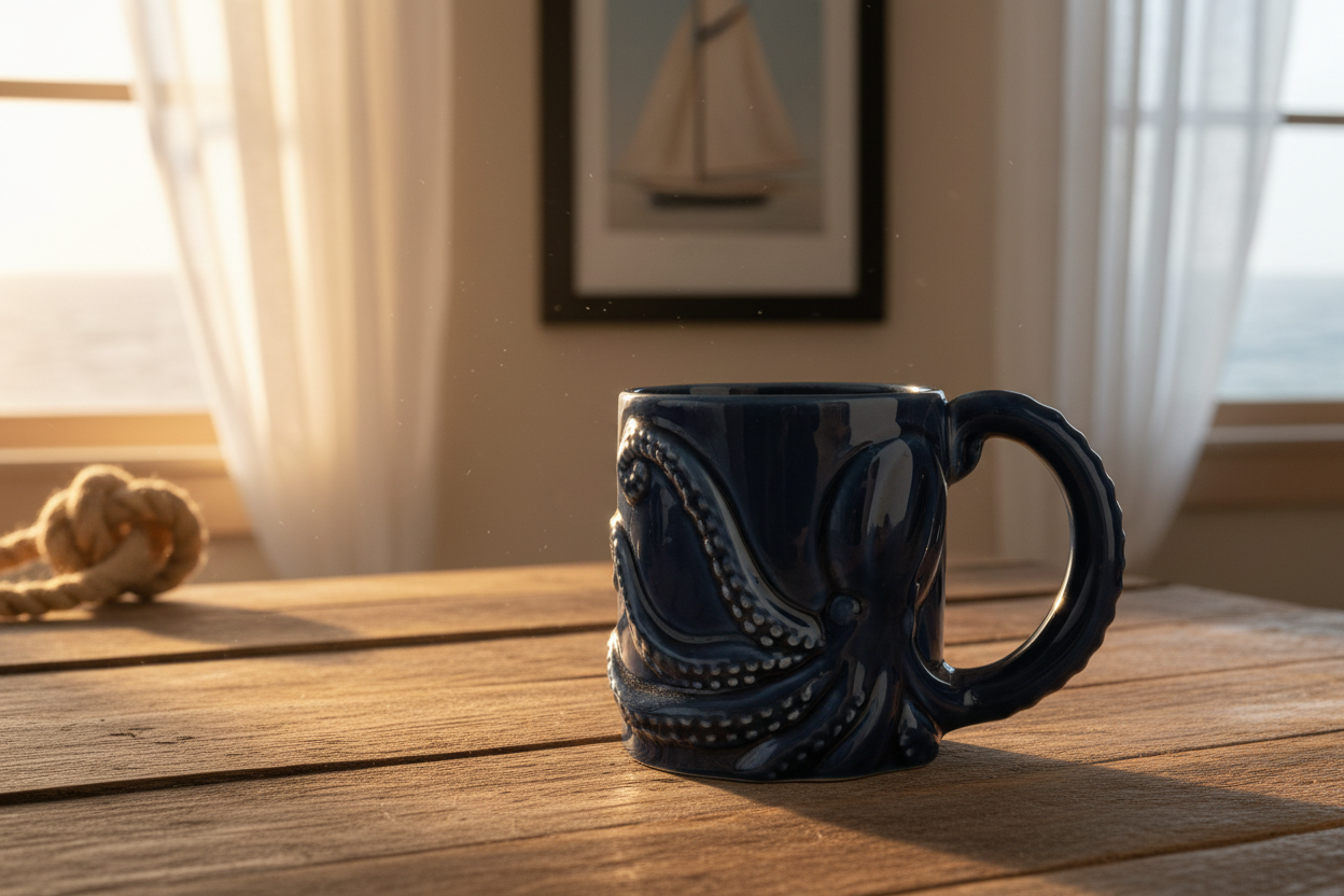 Blue Octopus Mug