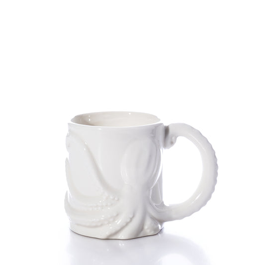 White Octopus Mug