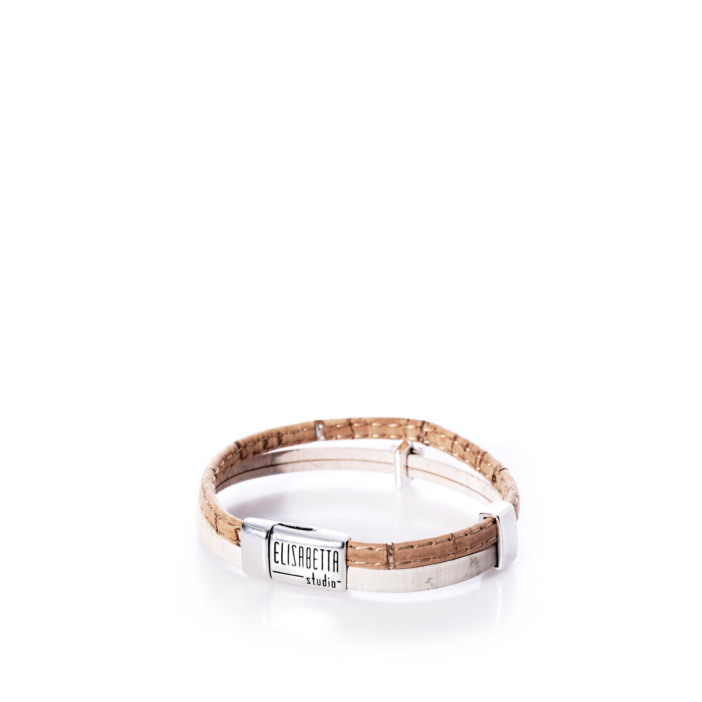 Classic Cork Bracelet Paw on White