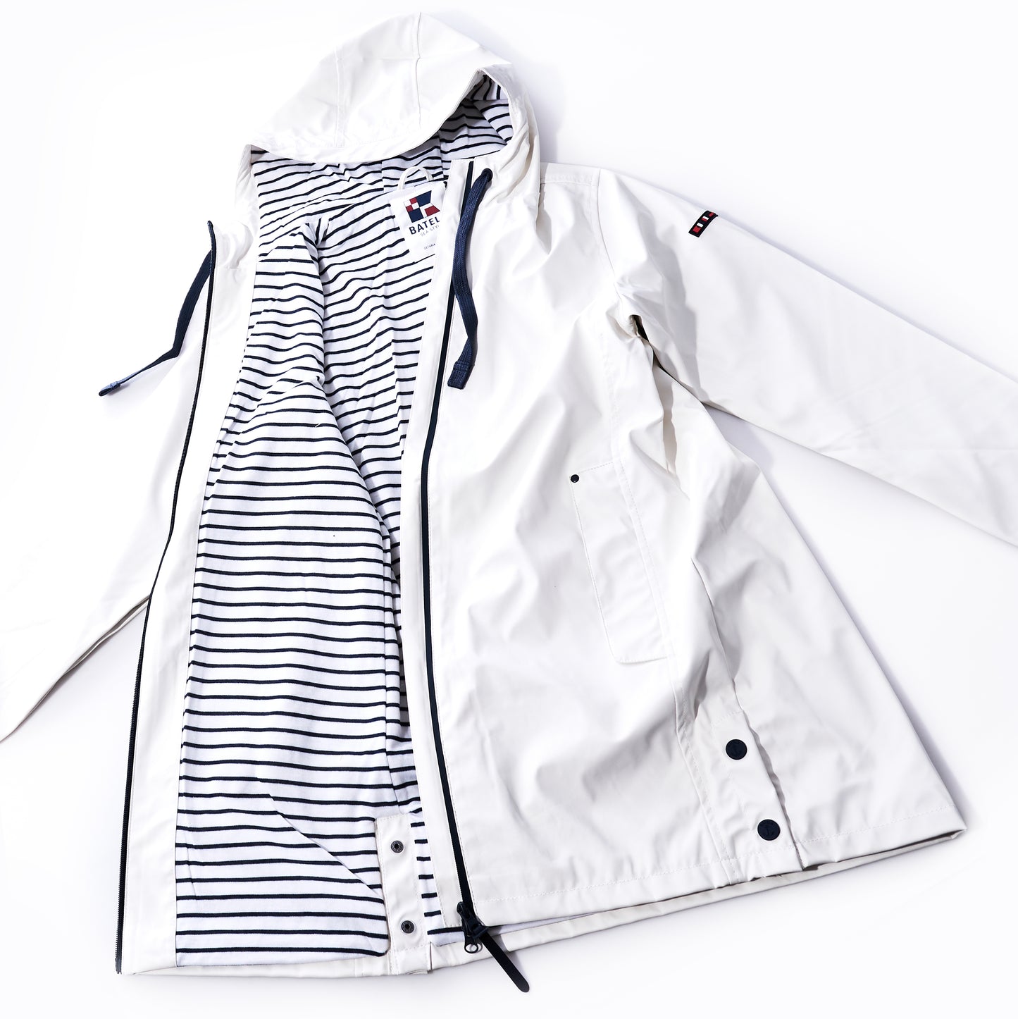 Women's Harborside Waterproof Raincoat - Oyster White