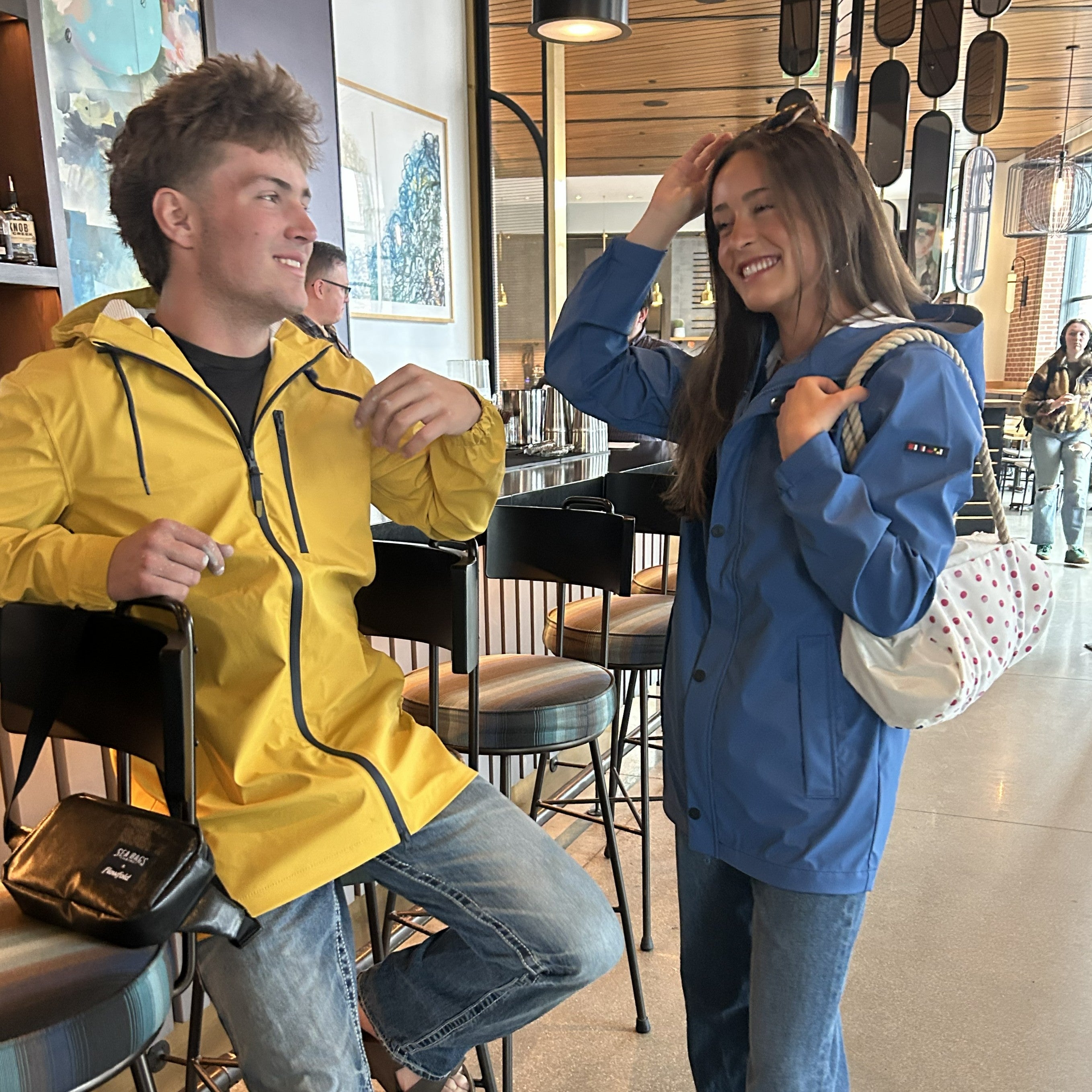 Women's Harborside Waterproof Raincoat - Yellow | Sea Bags