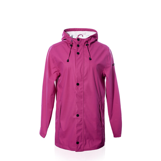Women’s Harborside Waterproof Raincoat - Fuchsia