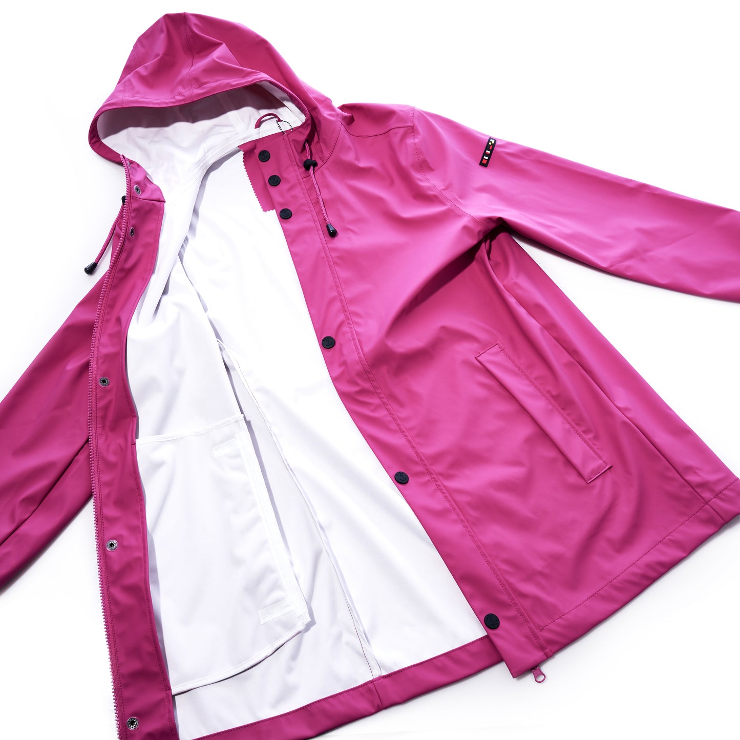 Harborside Waterproof Raincoat - Fuchsia