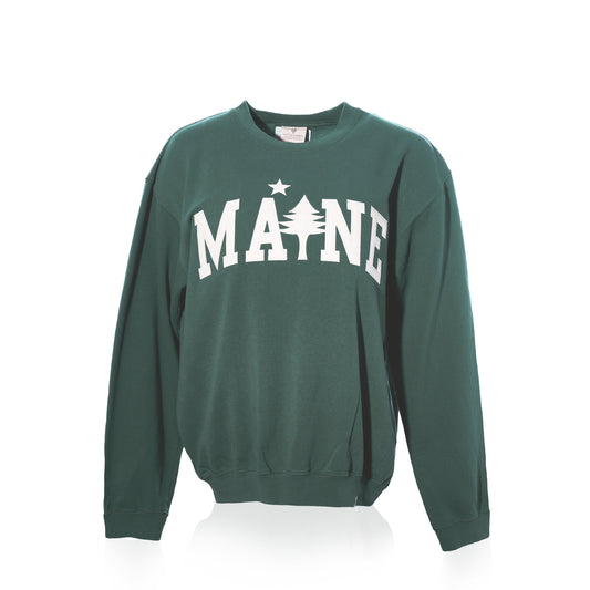 Crewneck Pullover - Willow Maine Tree