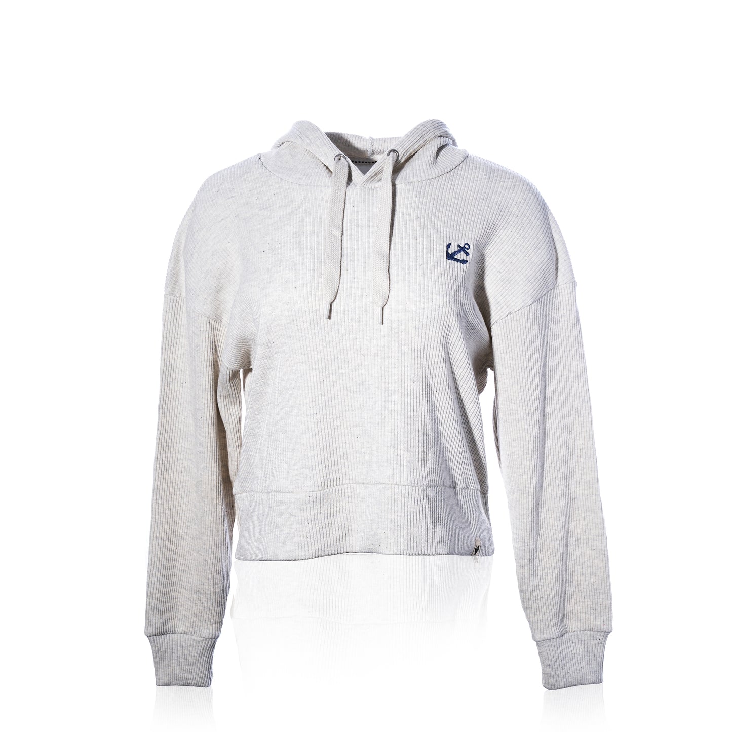 Ribbed Hoodie Pullover - Oatmeal Anchor