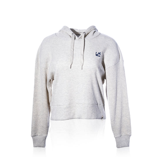 Ribbed Hoodie Pullover - Oatmeal Anchor