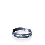 Classic Cork Bracelet - Stripe Bands on Gray