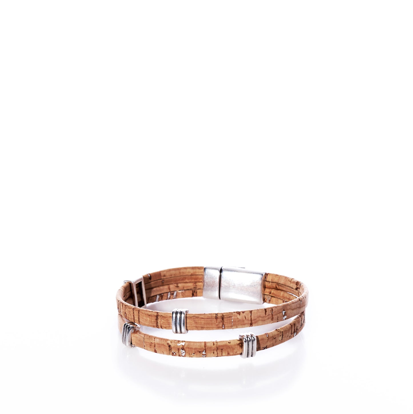 Stripe Bands Bracelet - Natural
