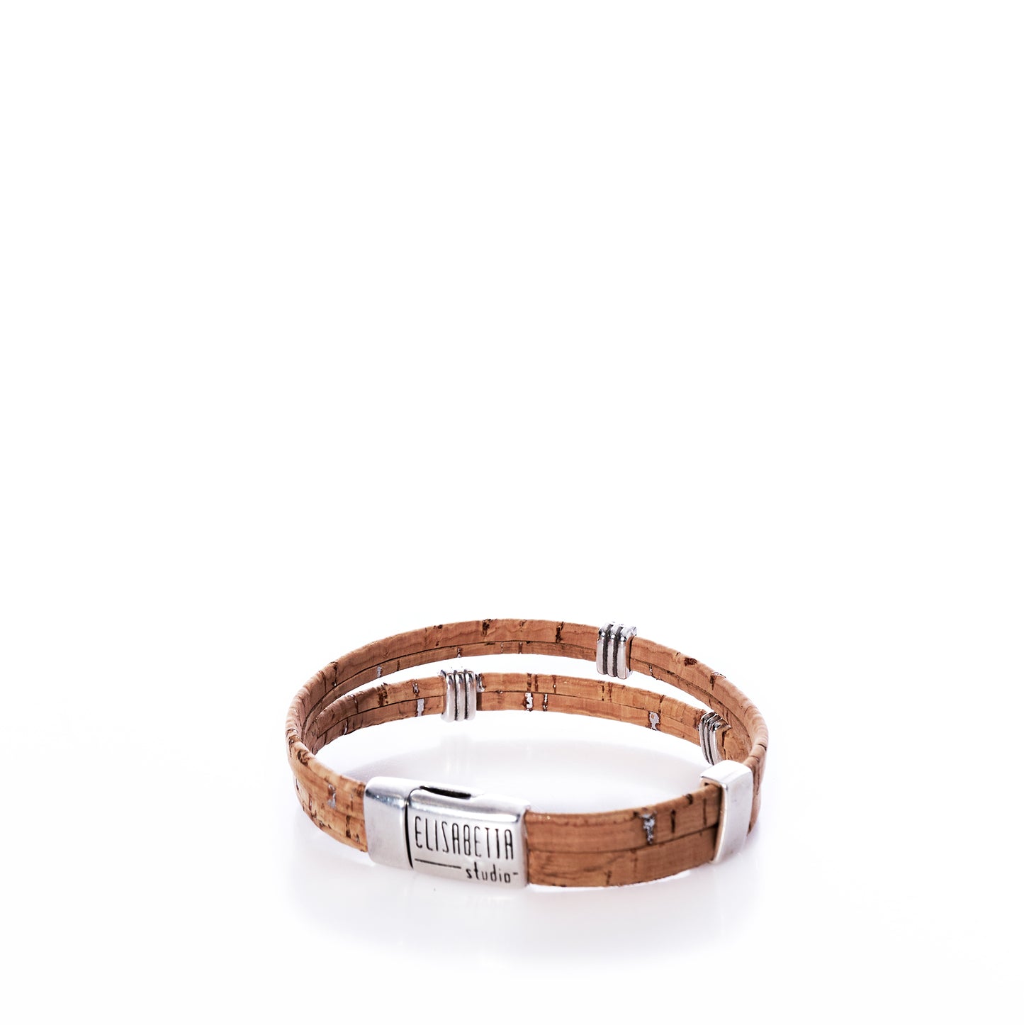 Stripe Bands Bracelet - Natural