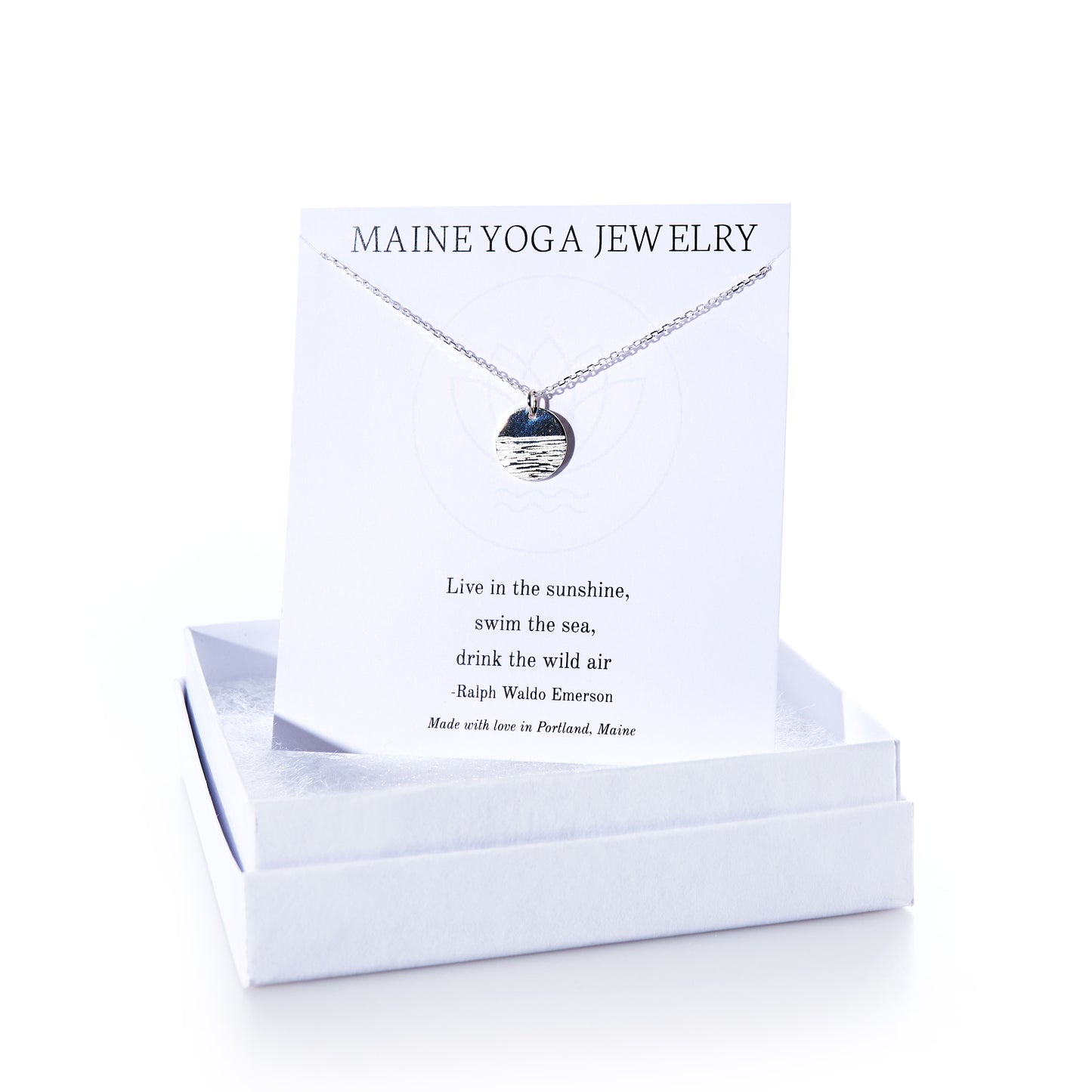 Pendant Necklace - Horizon Silver