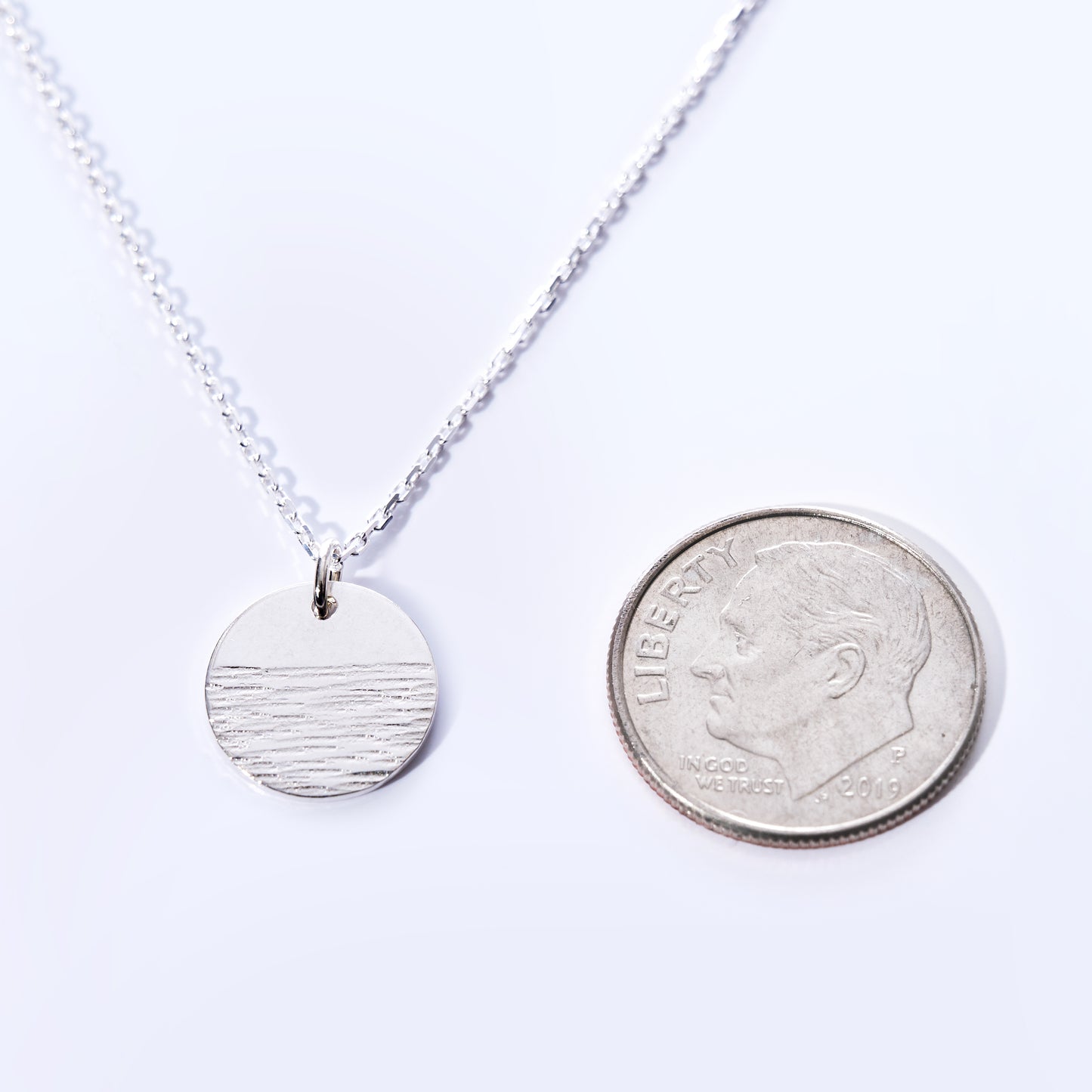 Pendant Necklace - Horizon Silver
