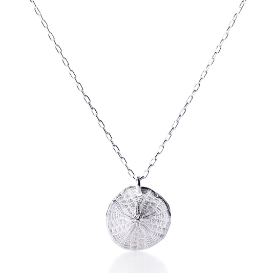 Pendant Necklace - Sand Dollar Silver