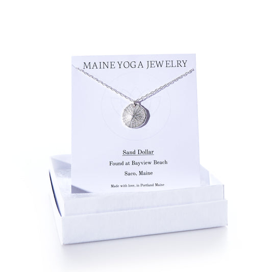 Pendant Necklace - Sand Dollar Silver