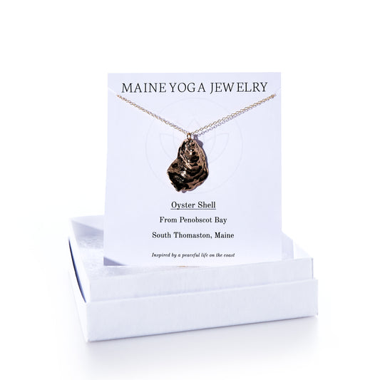 Pendant Necklace - Large Oyster Bronze