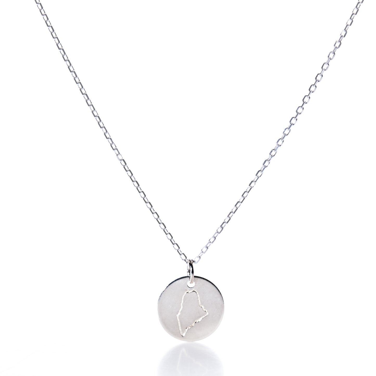 Pendant Necklace - Silver Maine