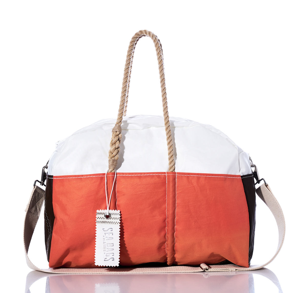 Vintage Orange and Brown Weekender