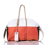 Vintage Orange and Brown Weekender