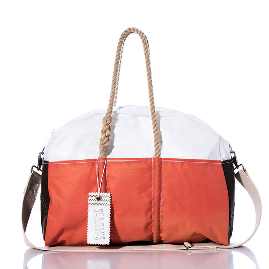 Vintage Orange and Brown Weekender