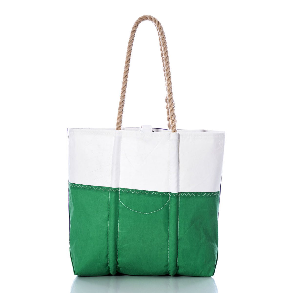 Vintage Purple and Green Medium Tote Alternate View