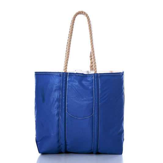 Vintage Blue and Yellow Medium Tote Alternate View