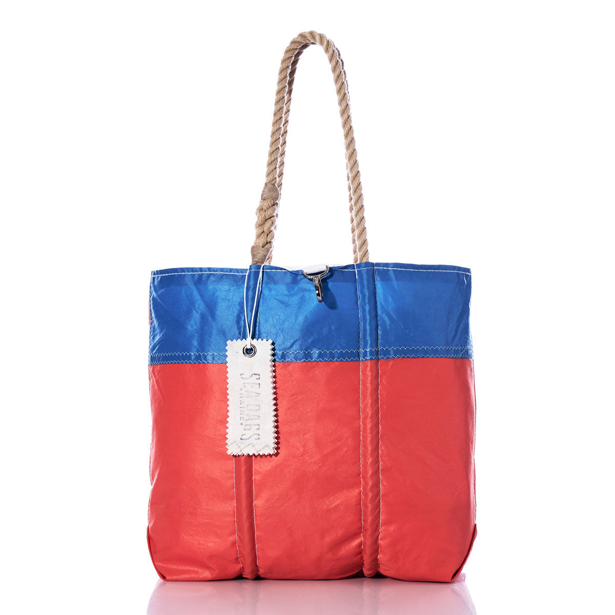 Vintage Orange and Blue Medium Tote