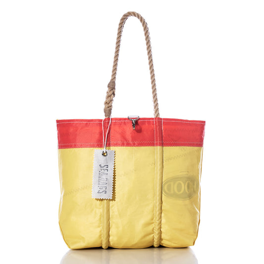 Vintage Yellow and Orange Medium Tote