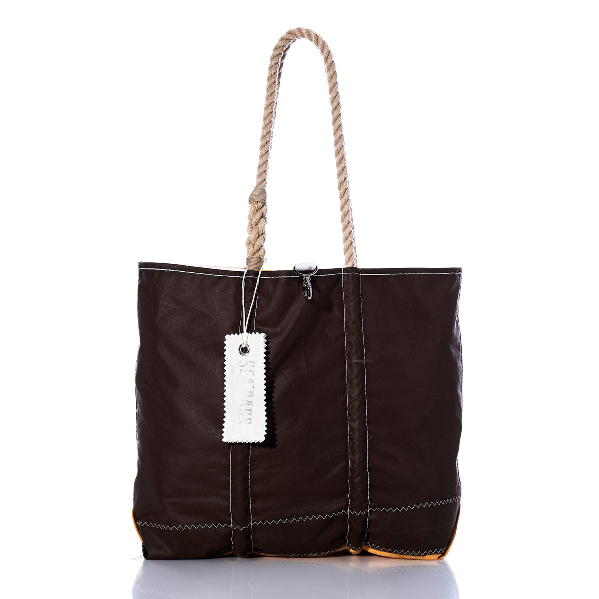 Vintage Brown and Yellow Medium Tote