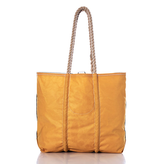 Vintage Brown and Yellow Medium Tote Alternate View