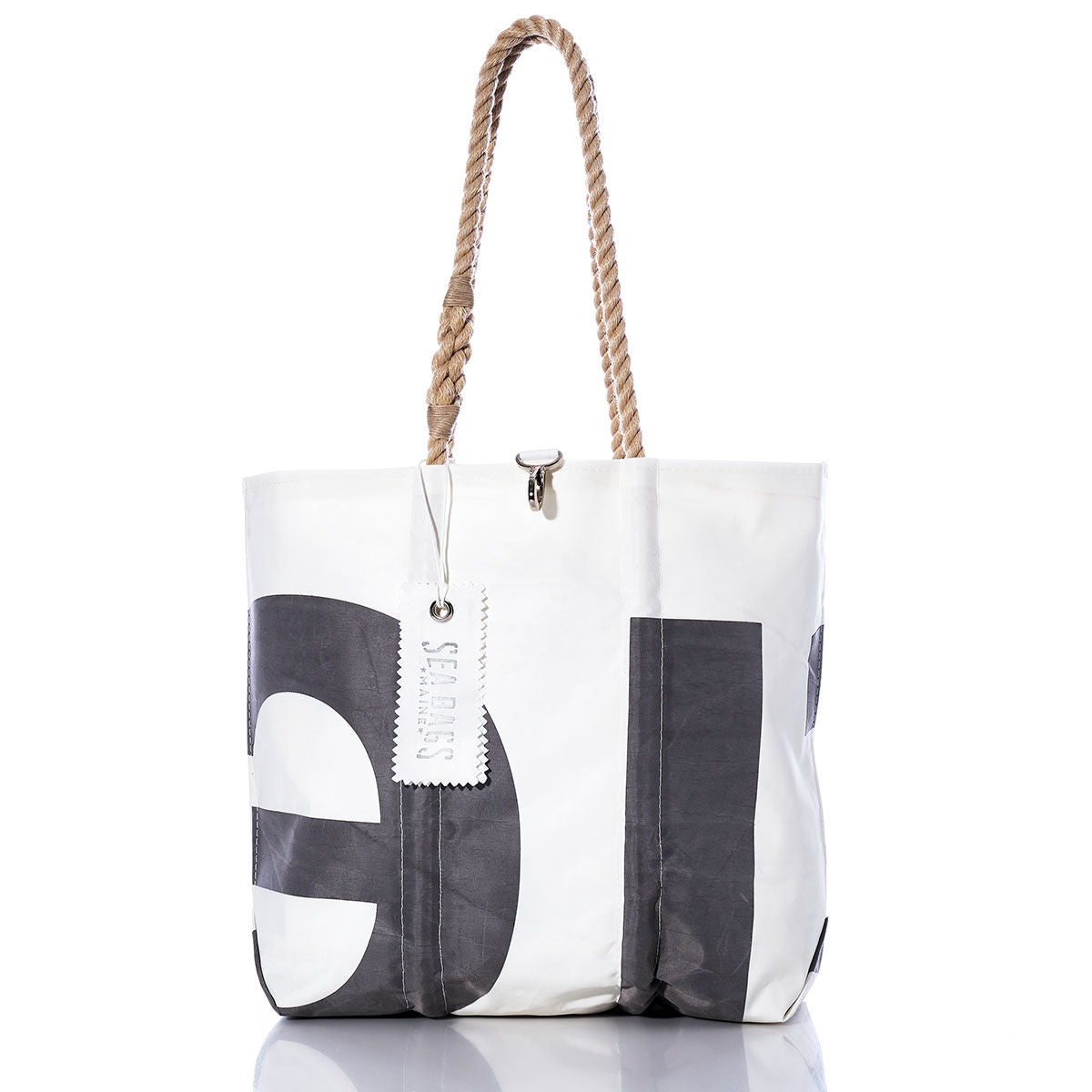 Vintage Gray Letters Medium Tote