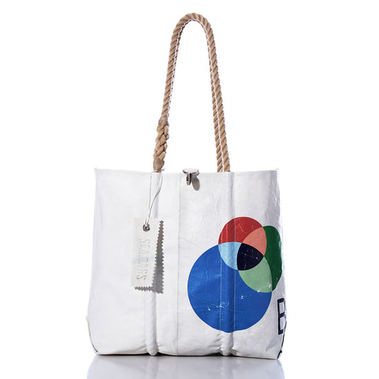 Vintage Multicolor Graphic Medium Tote