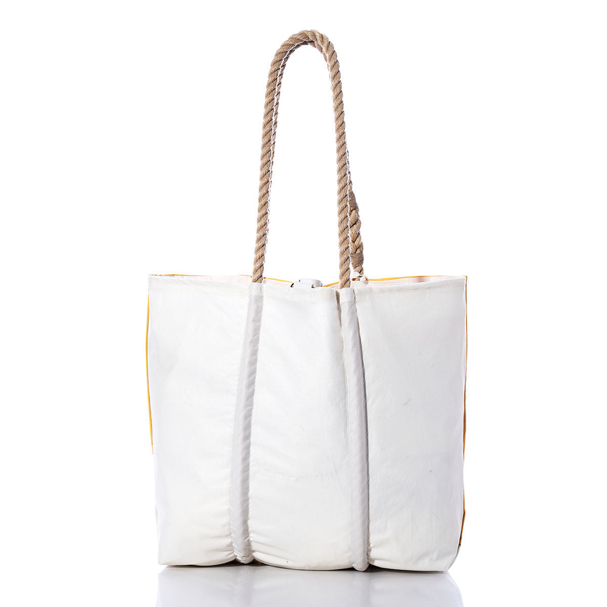 Vintage Yellow and White Medium Tote Alternate View