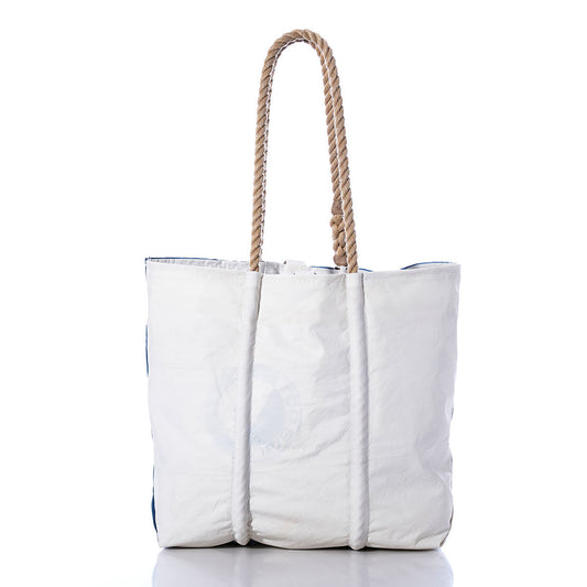 Vintage Blue and White Medium Tote Alternate View