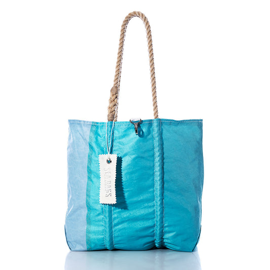 Vintage Teal and Blue Medium Tote