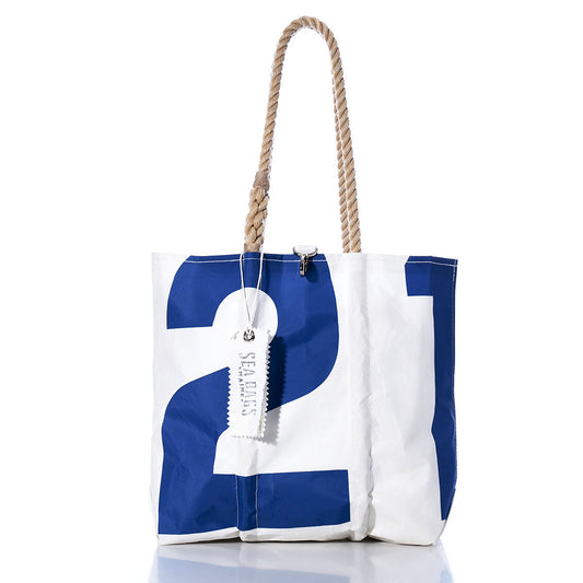 Vintage Blue 21 Medium Tote