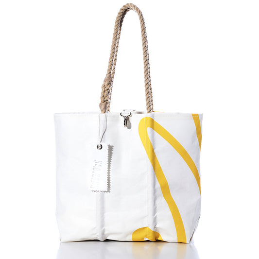 Vintage Yellow Graphic Medium Tote