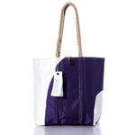 Vintage Purple and White Medium Tote