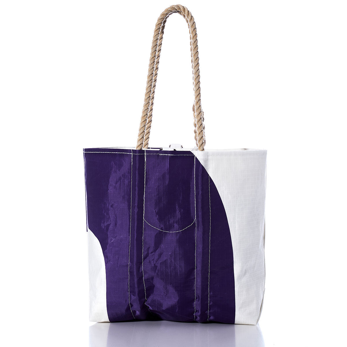 Vintage Purple and White Medium Tote Alternate View
