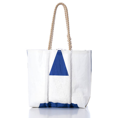 Vintage Blue and White Medium Tote Alternate View