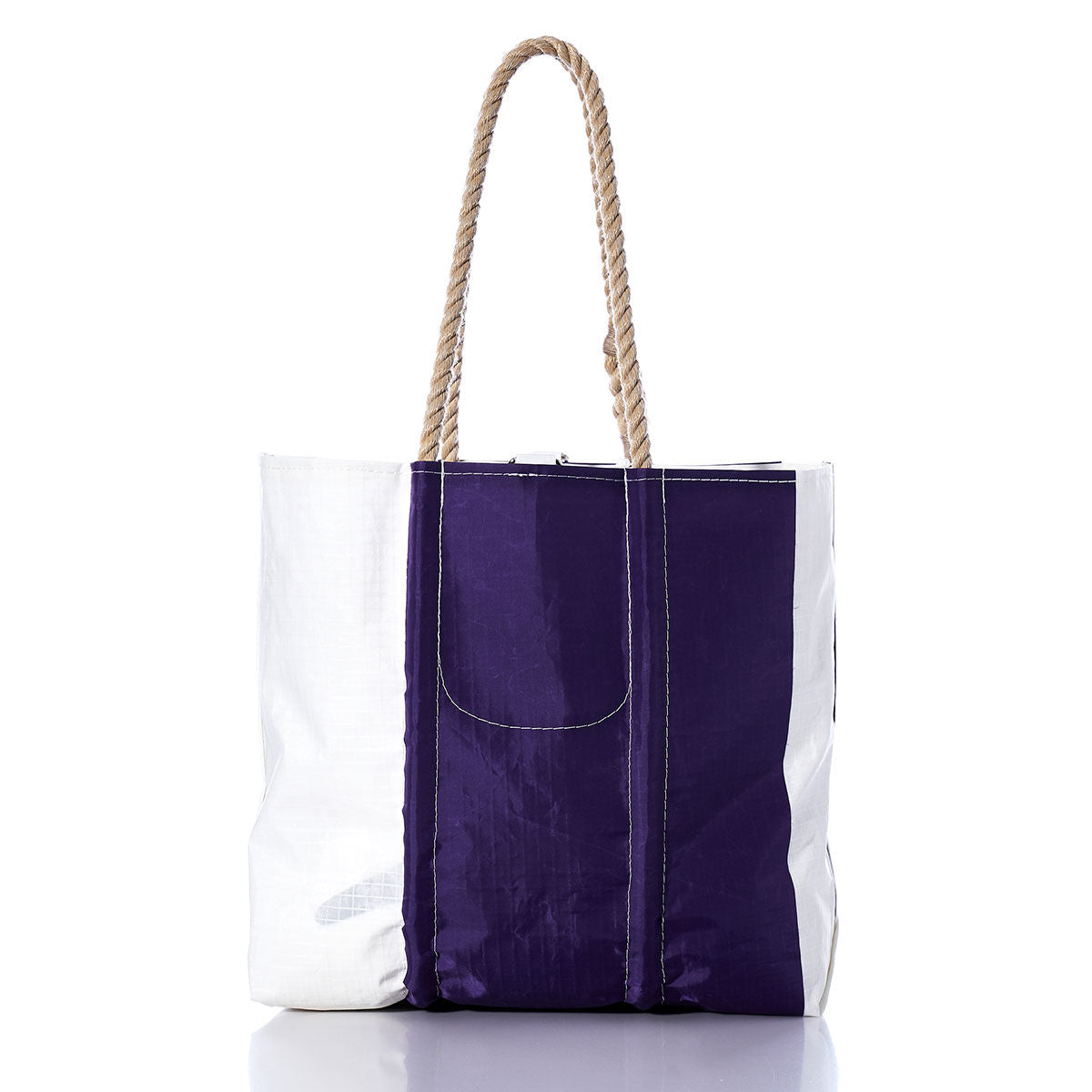 Vintage Purple and White Medium Tote Alternate View
